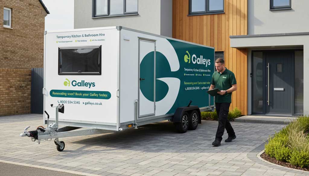 Temporary kitchen hire for insurance claim